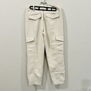 Sanctuary Women's Off White Pearl Pants Ankle Cargo Casual Trousers - Size 25 XS